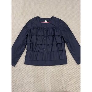 j crew women silk blazer size 4